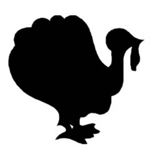 300x300 Clipart Picture Of A Turkey In Silhouette