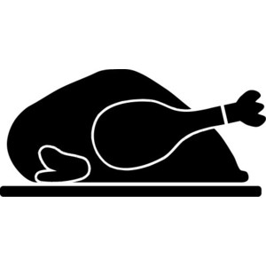300x300 Food Chicken Clipart Silhouette