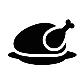 283x283 Christmas Turkey Silhouette Silhouette Of Christmas Turkey