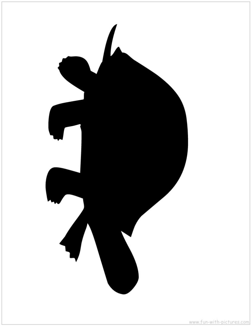 830x1074 Turtle Silhouette Clipart