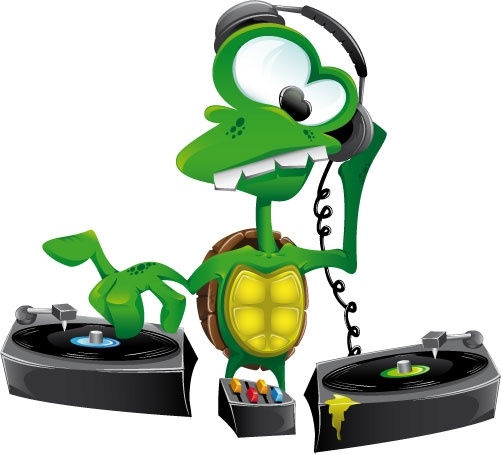 501x455 Turtle Dj Free Vector In Adobe Illustrator Ai ( Ai ) Vector