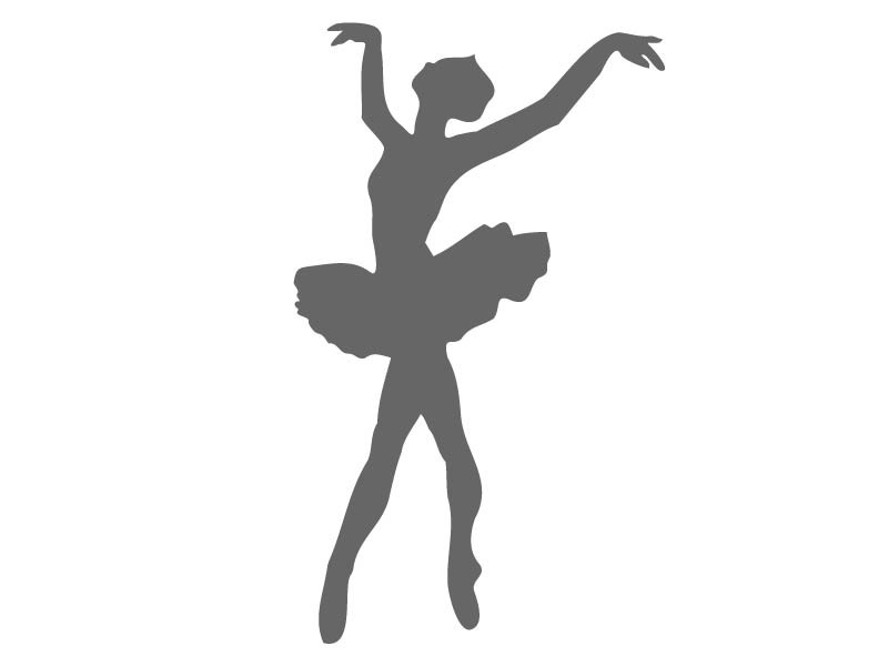 800x600 Ballerina Tutu Stencil