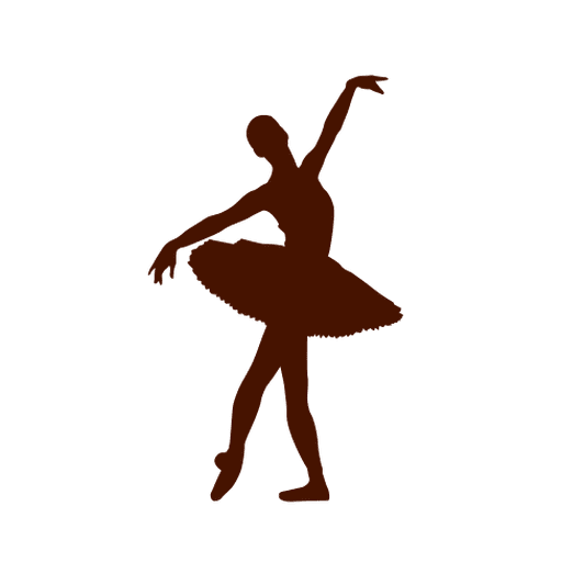 512x512 Ballet Dancer Tutu Silhouette