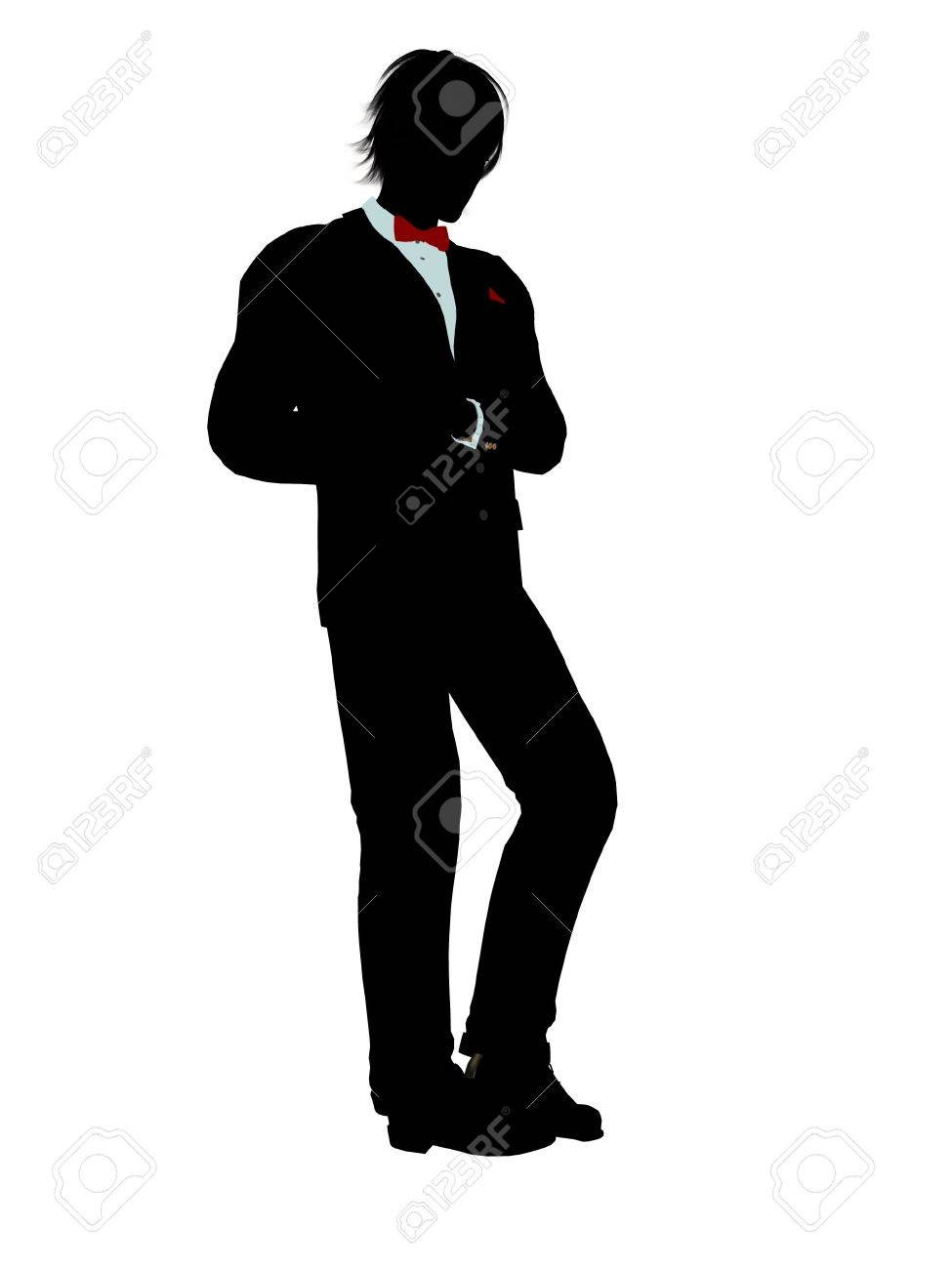 975x1300 Men In Tuxedos Silhouettes 3 Vector Art Getty Images Fair Tuxedo