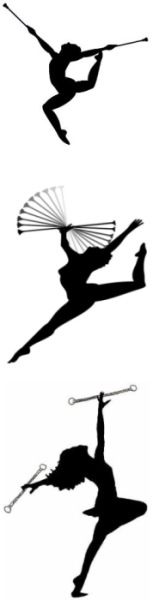 153x600 Majorette Silhouette