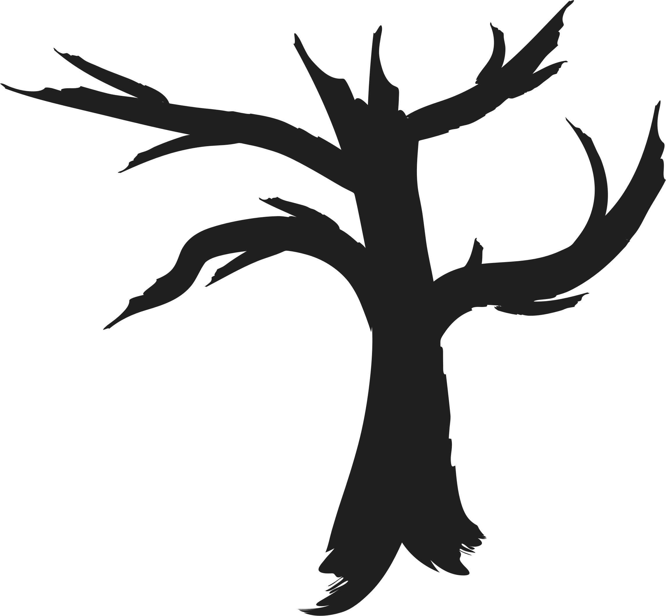 Twisted Tree Silhouette at GetDrawings | Free download