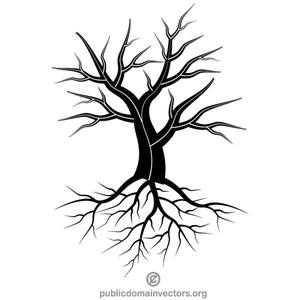 Twisted Tree Silhouette at GetDrawings | Free download