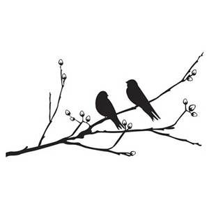 300x300 Love Bird Silhouette Branch Birds On A Branch Wall Sticker Craft