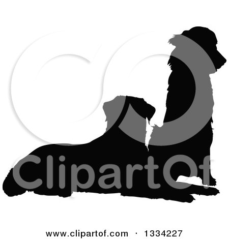 450x470 Royalty Free (Rf) Clipart Of Silhouetted Dogs, Illustrations