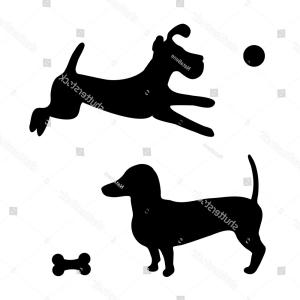 300x300 Black Silhouette Two Dogs Puppy Jumping Ardiafm