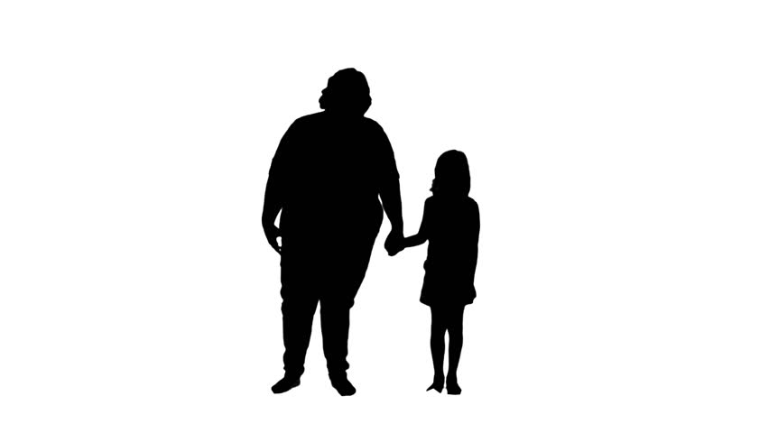 852x480 Silhouette Of Four Standing People, Two Men Using Smartphones