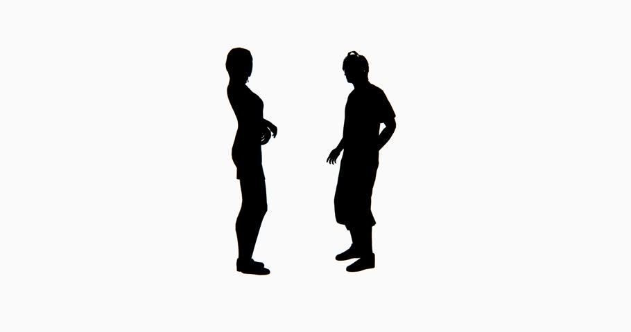 910x480 Dance Element From The Ballroom Sport Program, Silhouette On White