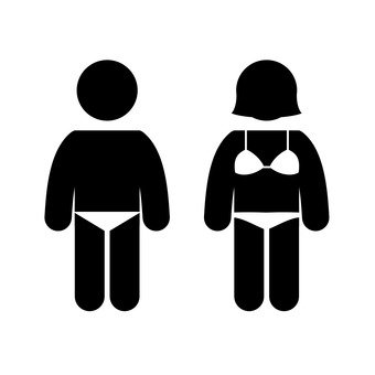 340x340 Free Silhouette Vector 2 People, Summer, Icon