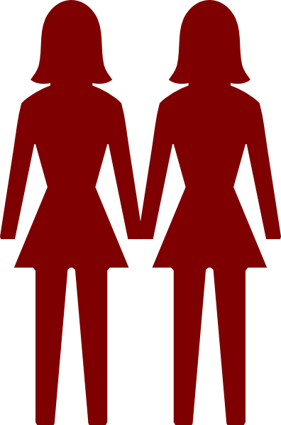 396x599 Two Women Clip Art