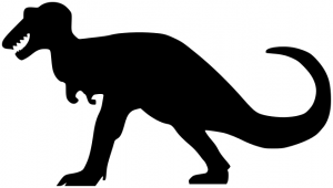 300x170 Tyrannosaurus Clipart Silhouette