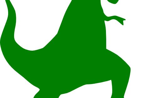504x315 Green T Rex Silhouette Clip Art Vector Clip Art Online, Royalty
