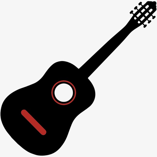 650x650 Guitar Silhouette, Foreign Creative Material, Vector Illustration