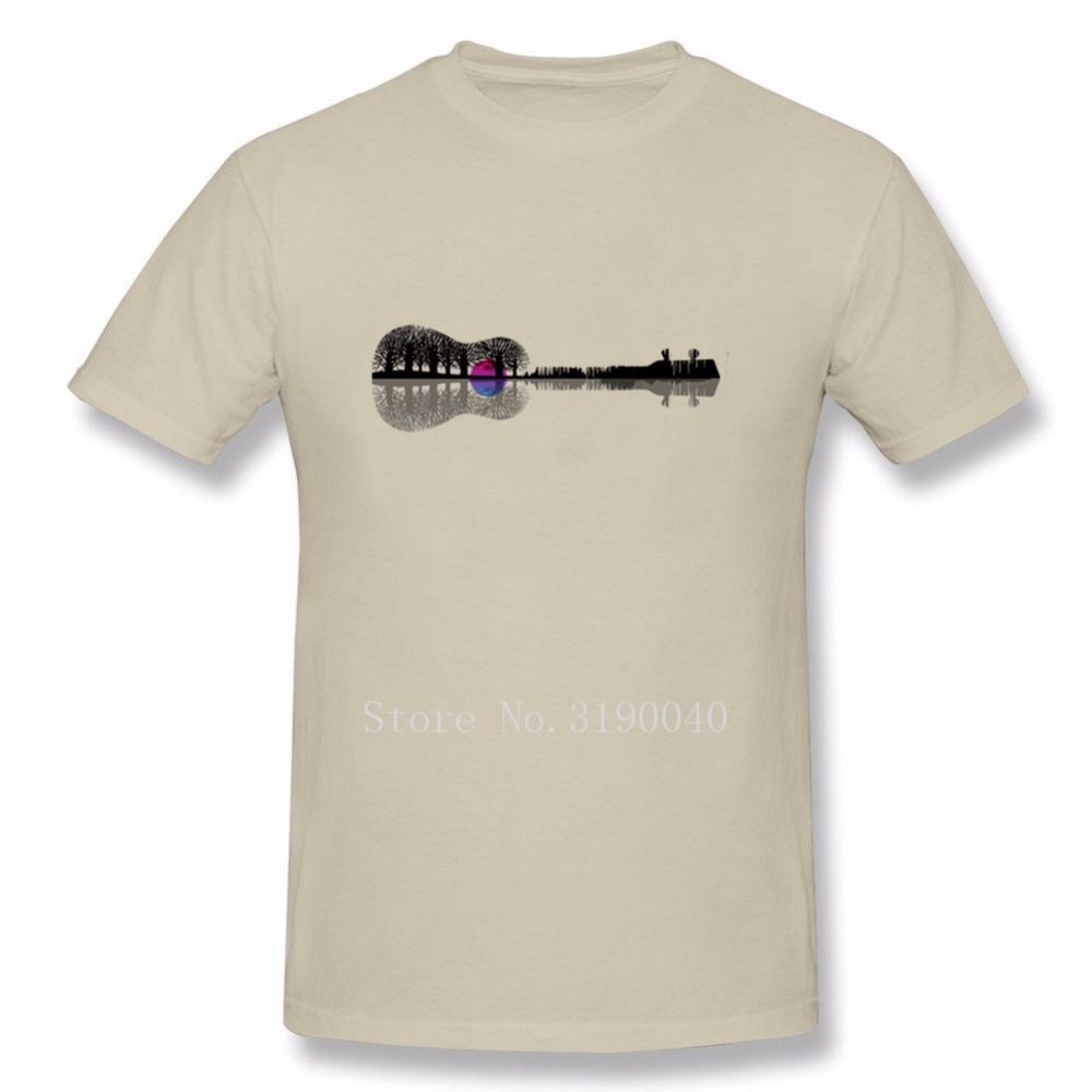1000x1000 Music Instrument Tree Silhouette Ukulele Guitar Shape T Shirt Men