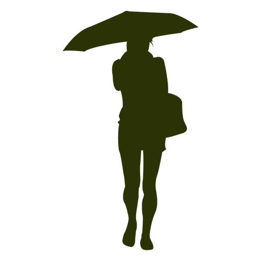 512x512 Girl With Umbrella Silhouette 4