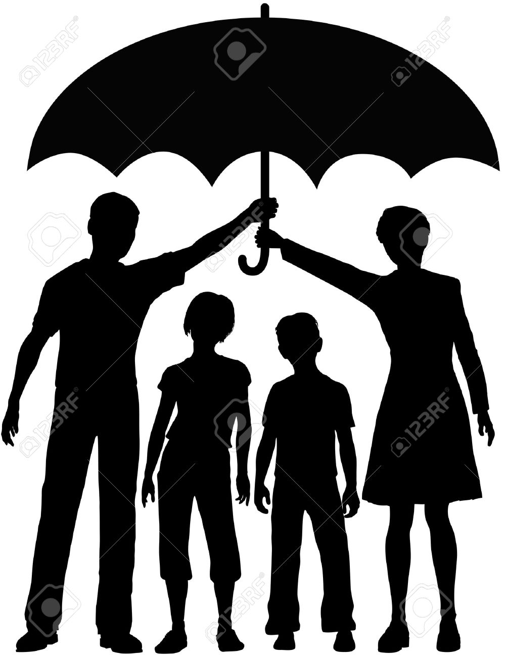 999x1300 Umbrella Clipart Silhouette Kid