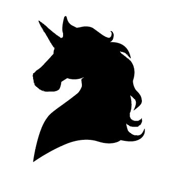 Unicorn Head Silhouette at GetDrawings | Free download