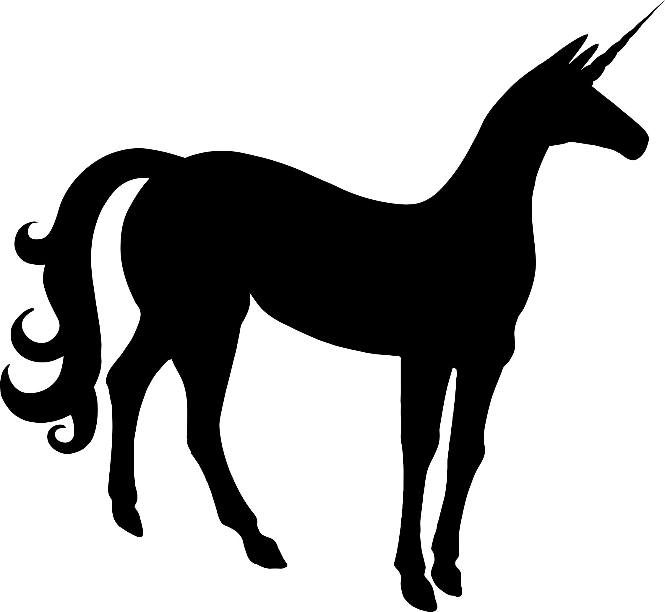 2250x2072 Unicorn Silhouette 4 Icons Png
