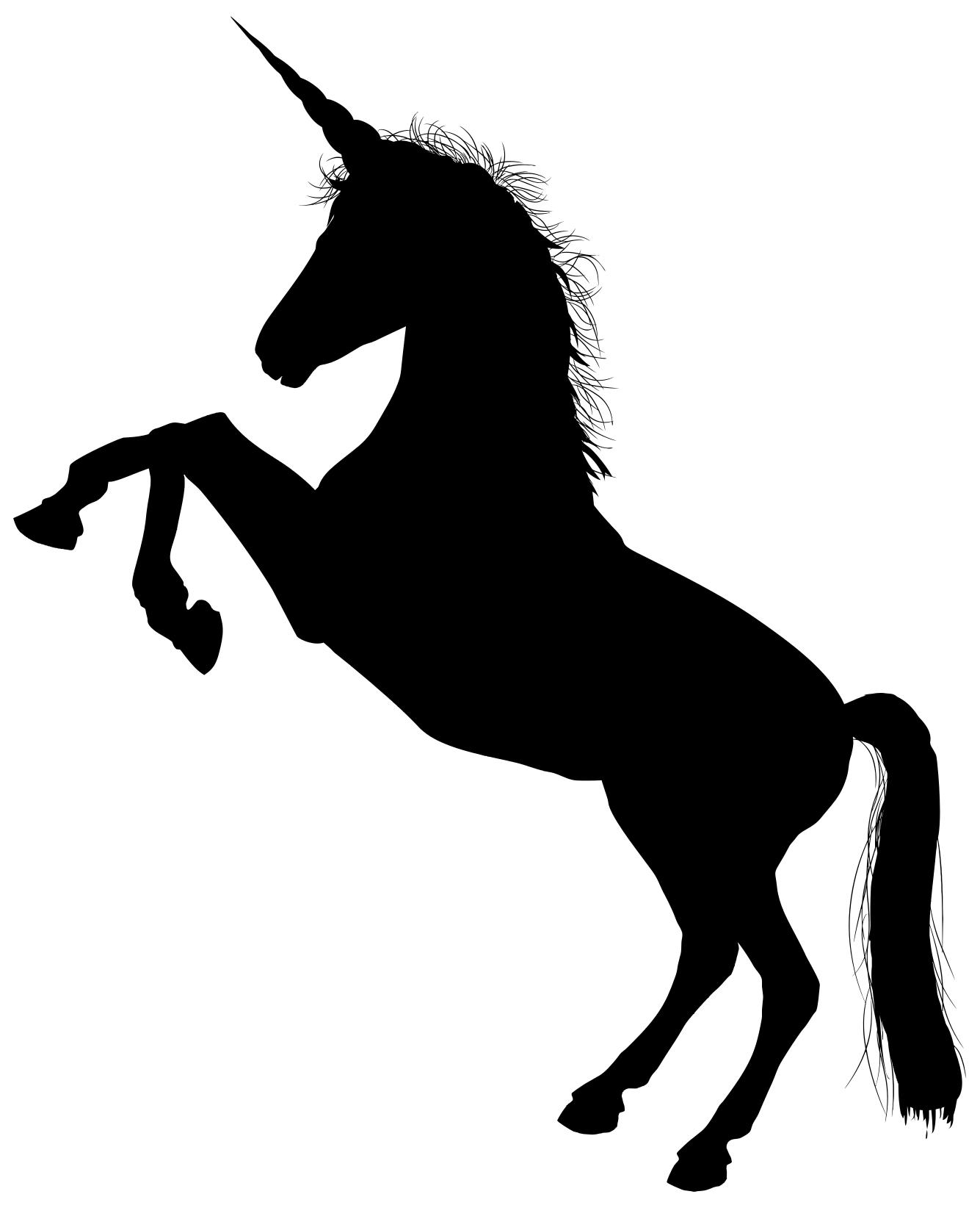 1335x1644 Unicorn Silhouette Clipart