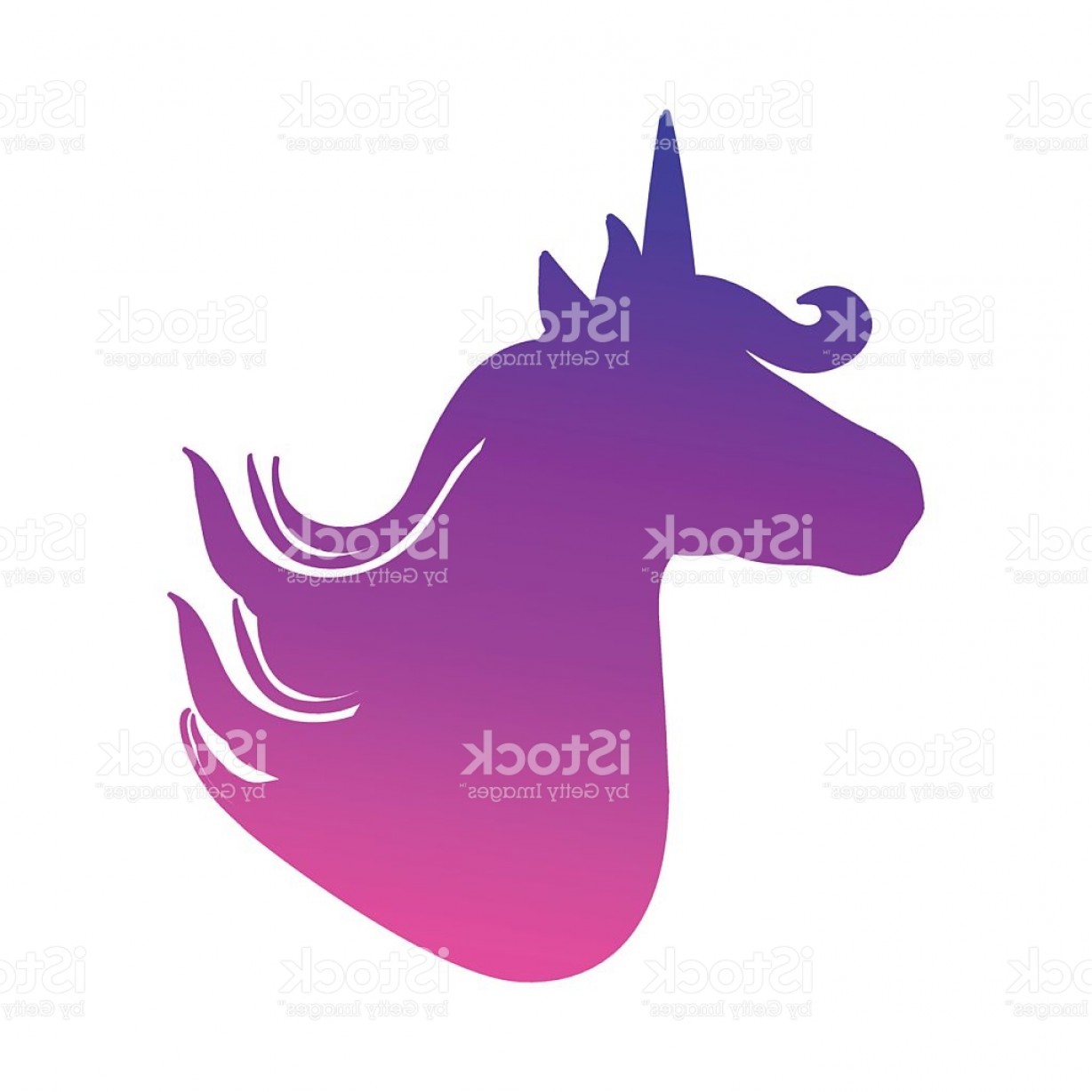 1228x1228 Unicorn Silhouette Head Vector Createmepink
