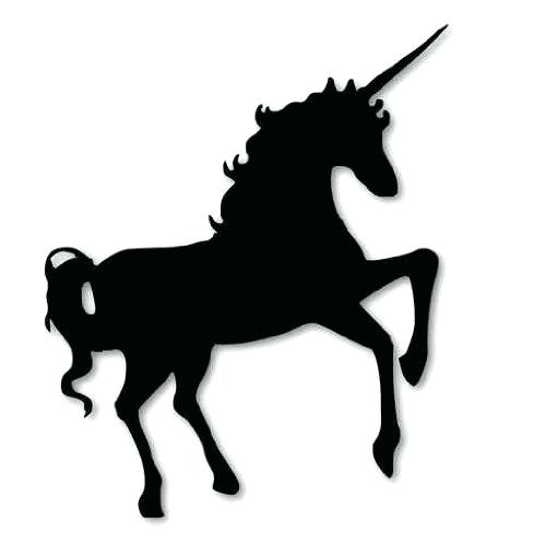 500x500 Unicorn Outline Embroidery Unicorn Icon Outline Style Stock Vector