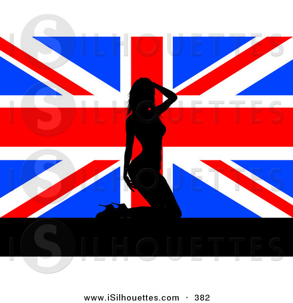 600x620 Silhouette Clipart Of An Attractive Black Silhouetted British