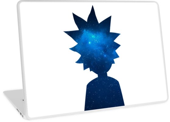 558x400 Rick And Morty Universe Silhouette Laptop Skins By Pairofdocx