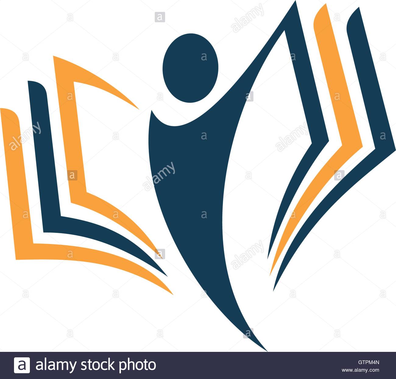 1300x1243 Isolated Abstract Human Silhouette With Book Vector Logo. School