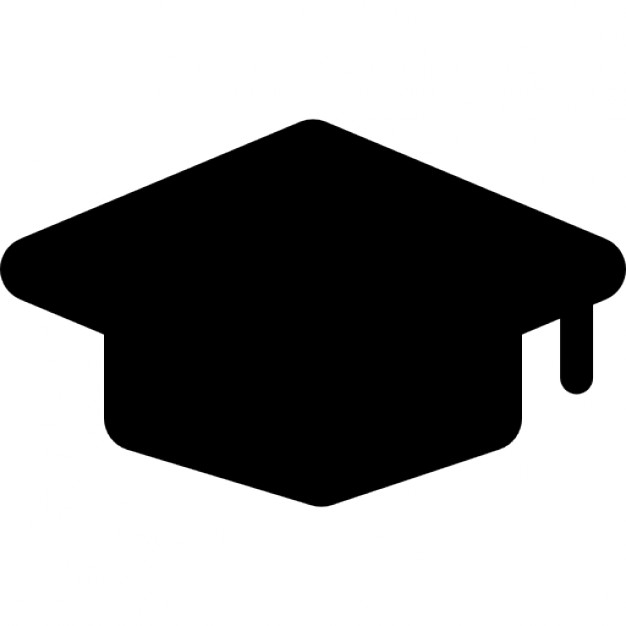 626x626 University Graduates Cap Silhouette Icons Free Download