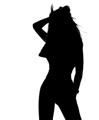 195x235 Unknown Person Silhouette Whith Red Tie Stock Vector