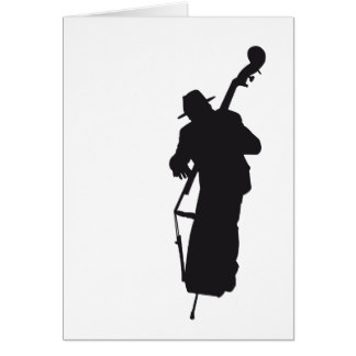 324x324 Double Bass Note Cards Zazzle