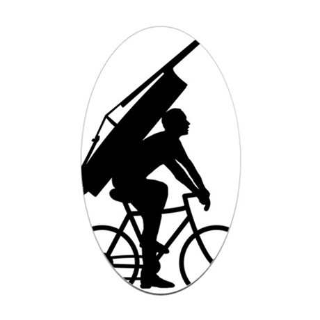 460x460 Double Bass Oval Stickers