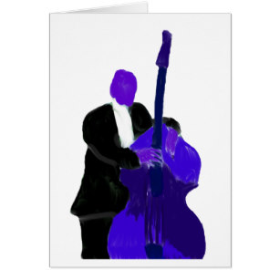 307x307 Double Bass Player Note Cards Zazzle