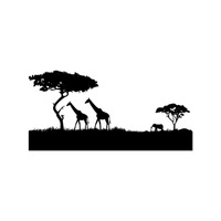 200x200 Silhouette Of An Urban City Vector Image