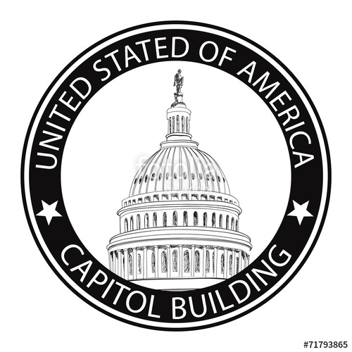 500x500 Capitol Hill U. S. Capitol Dome United States Capitol Stamp Stock