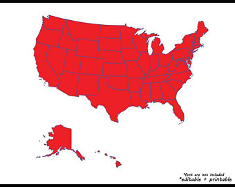 340x270 Us Map Clipart Etsy Studio