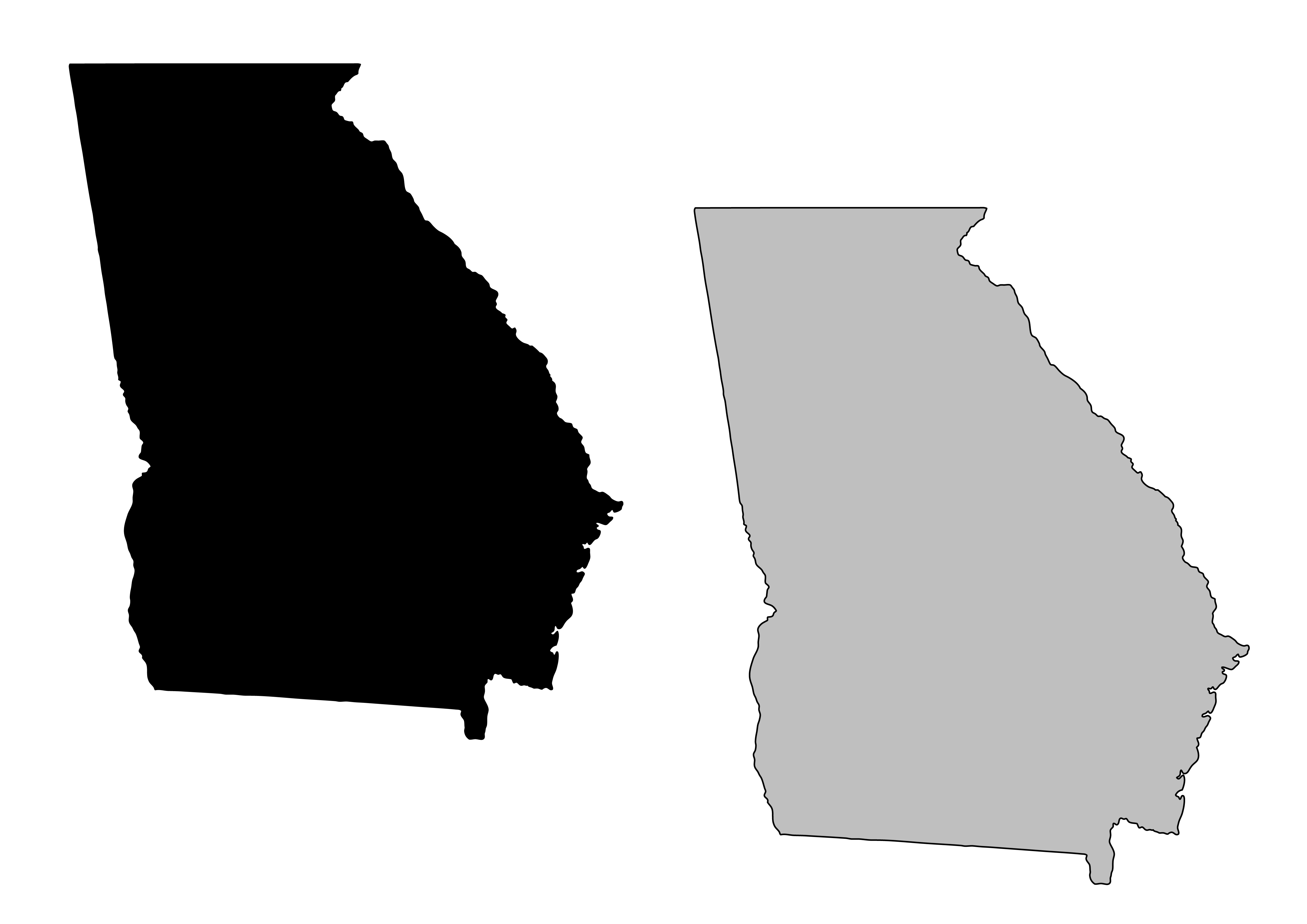 4911x3472 On Us Map Clipart