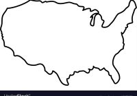 200x140 United States Map Silhouette