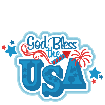 432x432 God Bless The Usa Title Svg Scrapbook Cut File Cute Clipart Files