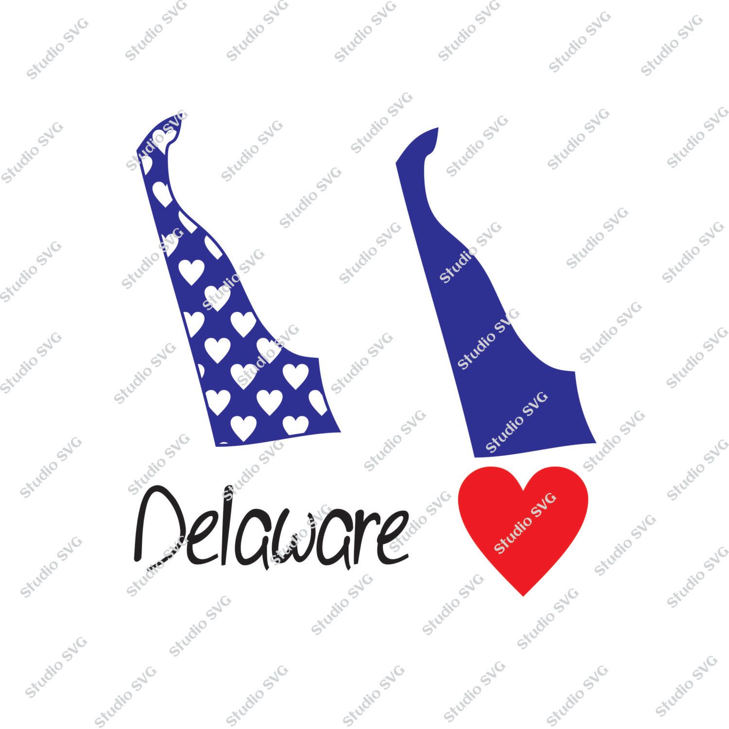 1500x1500 Delaware, Dover, Ladybug, State, Usa, Red, White, Blue, Vector