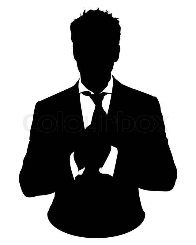 640x800 Graphic Illustration Of Man In Business Suit As User Icon, Avatar