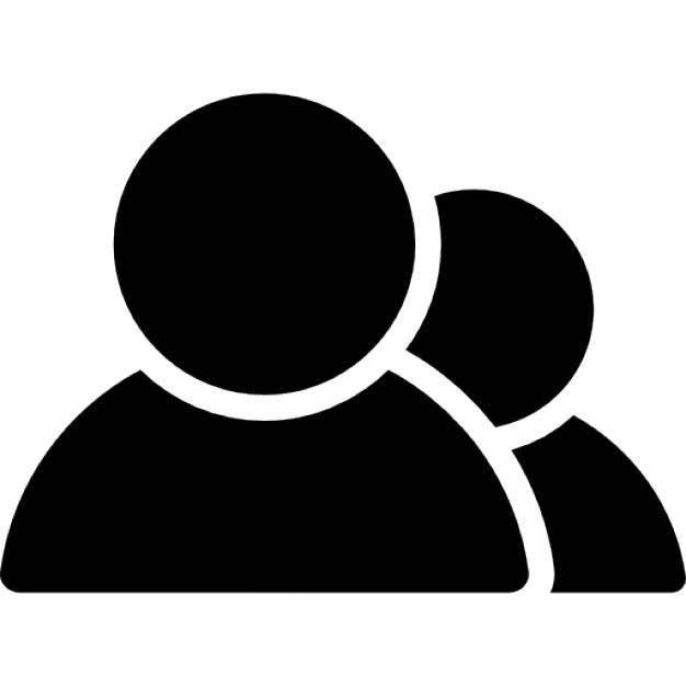 626x626 Two Users Silhouette Icons Free Download