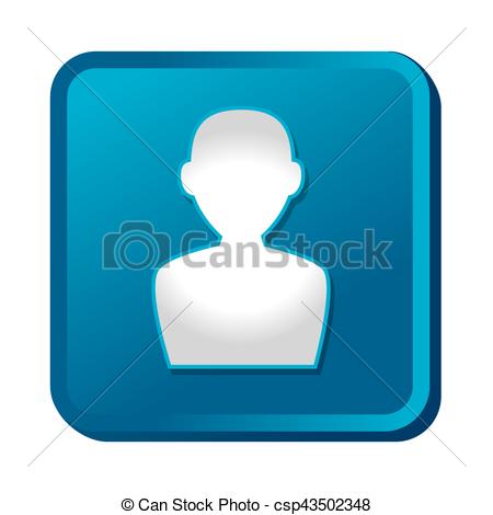 450x470 User Silhouette Button Icon Vector Illustration Design Eps Vector