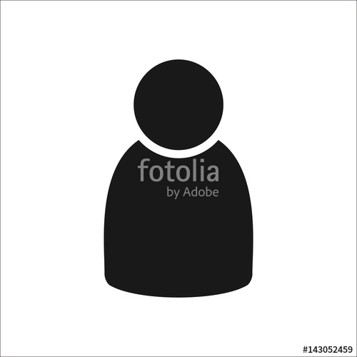 500x500 User Web Simple , Silhouette Icon On Background Stock Image