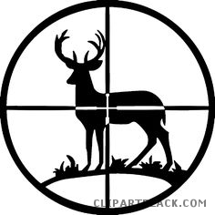 236x236 Deer Silhouette Animal Free Black White Clipart Images