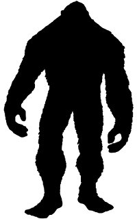 200x320 Bigfoot Silhouette Vinyl Sticker Decal For Yeti Mug